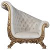 LOMBARD ART DECO WINGED SOFA CHAIR