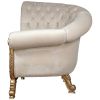 LOMBARD ART DECO WINGED SOFA CHAIR
