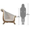 LOMBARD ART DECO WINGED SOFA CHAIR