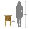 HAYWORTH GILDED SIDE TABLE