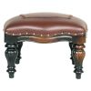 ROCOCO OTTOMAN W/ FAUX LEATHER                  NR