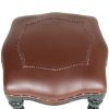 ROCOCO OTTOMAN W/ FAUX LEATHER                  NR