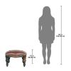 ROCOCO OTTOMAN W/ FAUX LEATHER                  NR