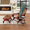 BRITISH PLANTATION CHAIR & FOOTSTOOL        FRT-NR