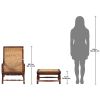 BRITISH PLANTATION CHAIR & FOOTSTOOL        FRT-NR