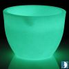 WHITE LIDO POT 50CM.