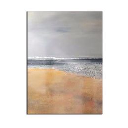 100% Handmade Oil painting Wall Art Canvas Beach Sea Coast Water Ocean  Modern Decoration Wall Painting For Living Room - 50x70cm