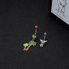 10Pcs 14G Dangle Belly Button Rings for Women 316L Stainless Steel Navel Rings  - default