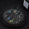 10Pcs 14G Dangle Belly Button Rings for Women 316L Stainless Steel Navel Rings  - default