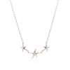 Sterling Silver Necklace with Three Starfish - 18 inches