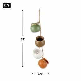 Accent Plus Neutral Garden Dangling Mini Pots